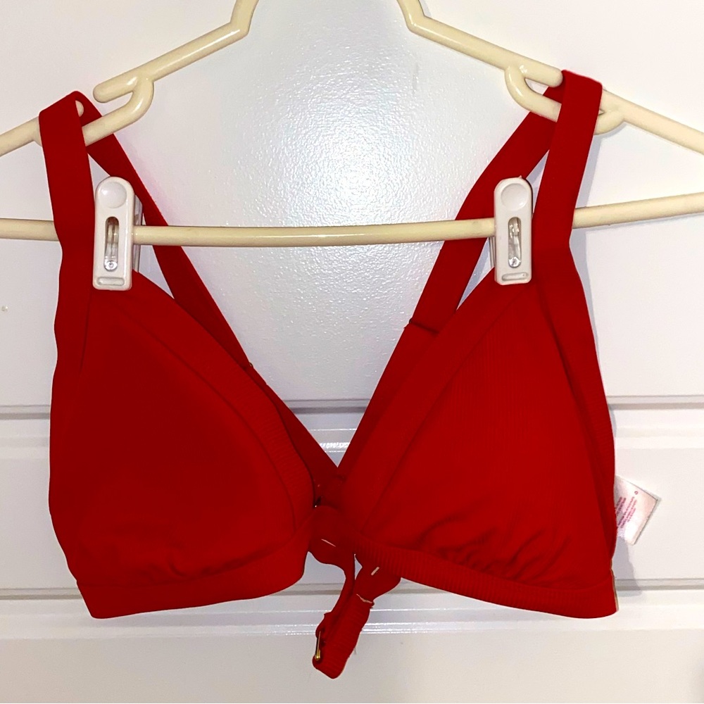 Red Xhilaration Bikini Top